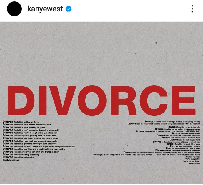 Kanye West Instagramda boşanmakla ilgili şiir paylaştı! Sizce yaptığı şey komik mi, rahatsız edici mi?