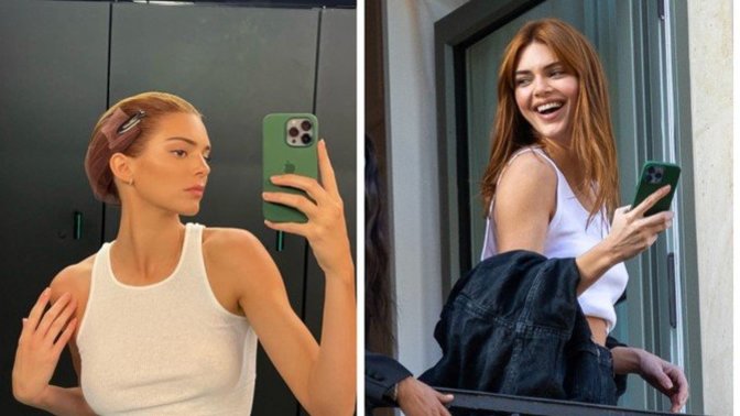 Güzele ne yakışmaz! Kendall Jenner yeni kızıl saçlarıyla sizce de göz kamaştırmıyor mu?
