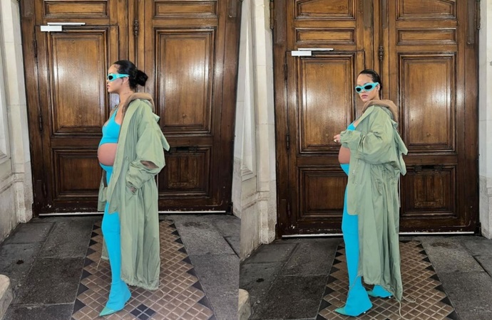 Rihannadan yeni pozlar geldi! Mavi yakışmış mı sizce?