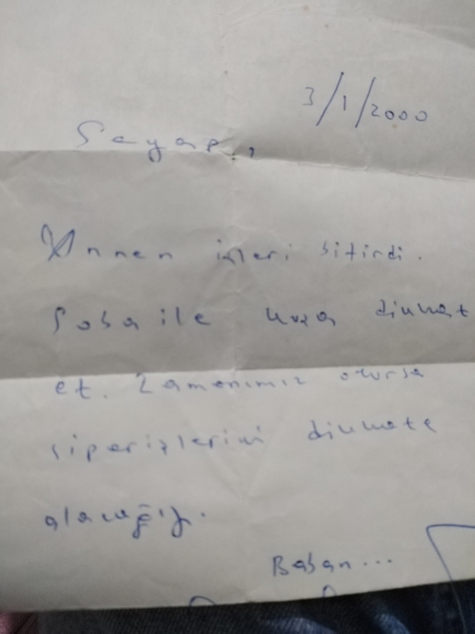 Hatırası olan, sakladığınız eşyalar var mı?