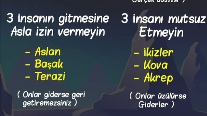 Senin burcuna ne yapmamaları gerek?
