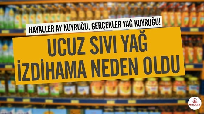 Koca koca zincir marketler, ayçiçek yağlarını milletin gözü önünde depolara kaldırıyor ayçiçek yag almak için kuyrukta insanlar ?