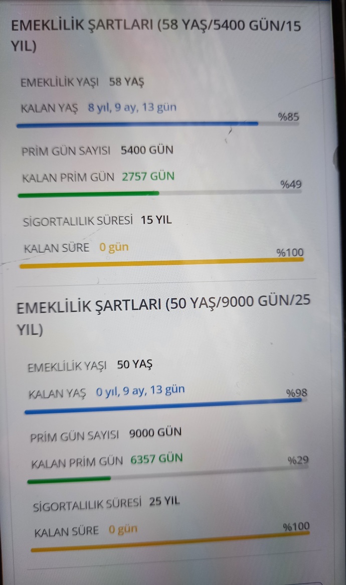 Şimdi babam ne zaman emekli olacak?