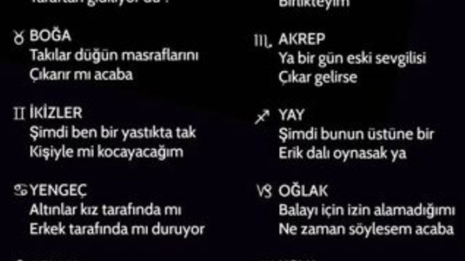 Burcuna göre nikah masasında aklından ne geçiyor🤭?