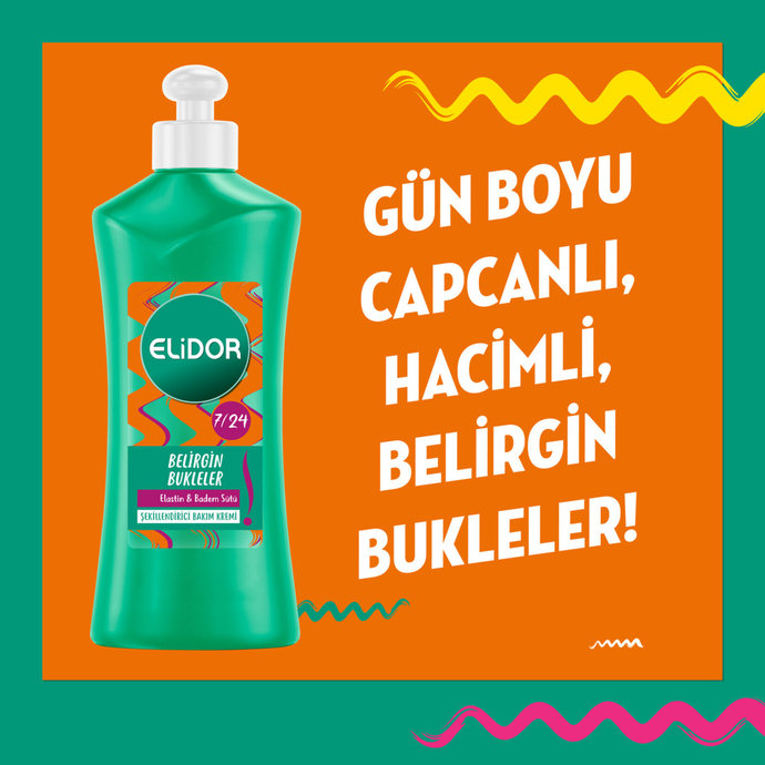 Elidor 7/24 Belirgin Bukleler Şekillendirici Bakım Kremi