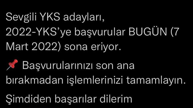 Sınava başvuru yaptın mı?