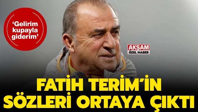 Fatih Terimden Galatasaraya 5inci dönem için yeşil ışık: Bir kez daha gelirim, kupayla giderim! Ne düşünüyorsunuz?