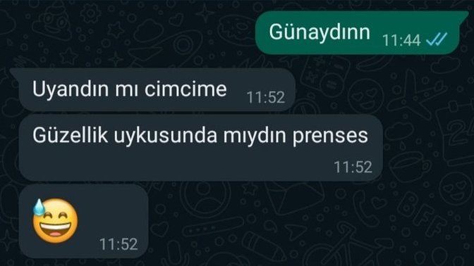 Beni kendinden soğutmak için napıyor bi bakın😂 ?