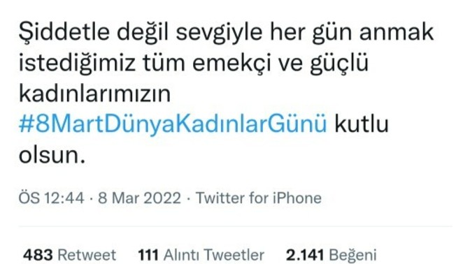 Bugün 8 Mart  Dünya Kadınlar Günü, sizce kadınlar ne ister🌺?