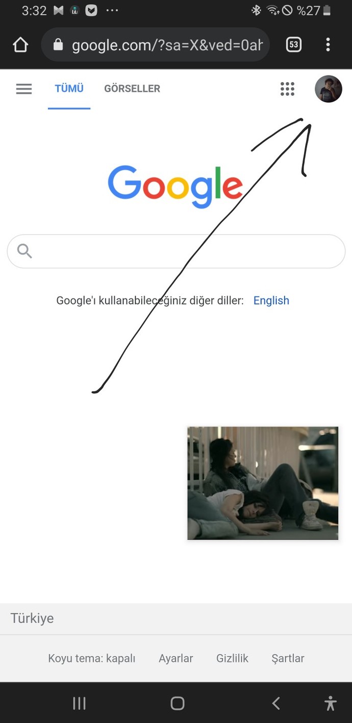 Chrome de oturum açtımmı nerden anlarım?