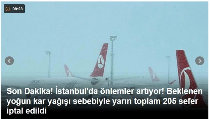 İstanbul kar beklerken, tüm seferler iptal edildi! Sizce beklenen kar yağacak mı?