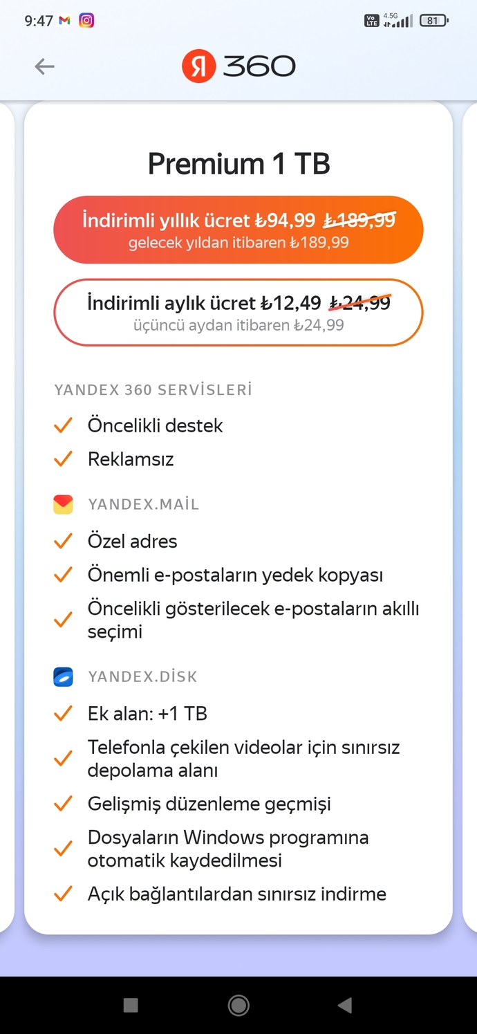 Yandex 360 kullanıyor musunuz, almalı mıyım?
