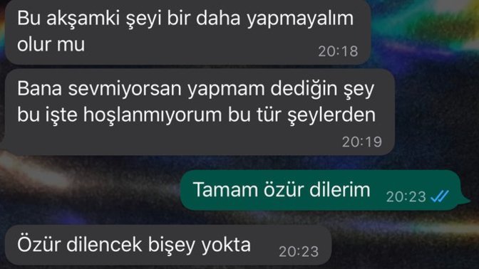 SEVGİLİMLE İLK ÖPÜŞMEDEN SONRA ARAMIZDA GEÇEN DİYALOG SİZCE NİYE BÖYLE DEDİ?