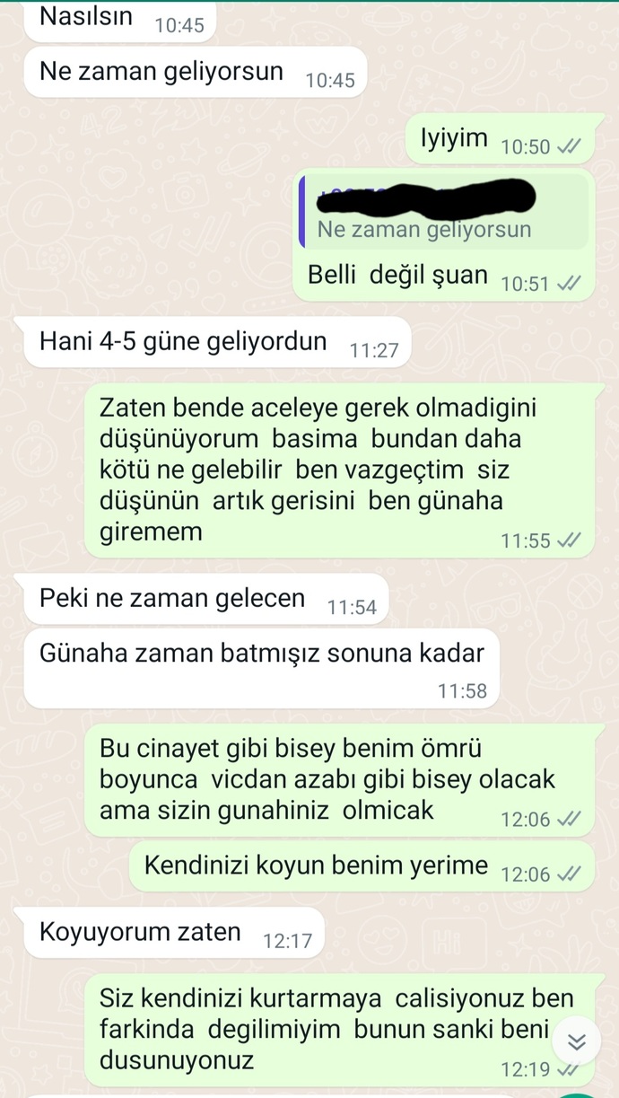 Siz aldirirmiydiniz?