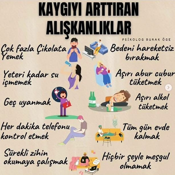Kaygılarınızın sebebini biliyormusunuz?