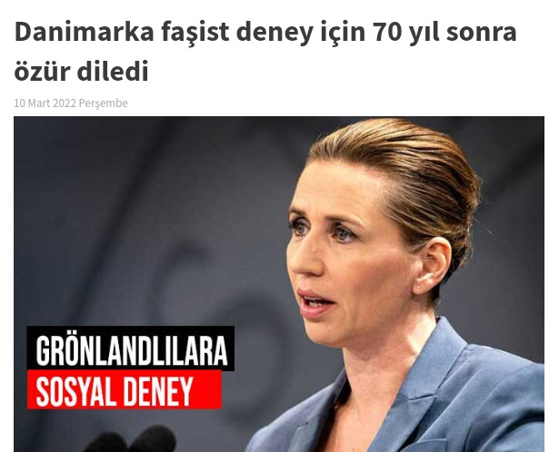 Danimarka faşist deney için 70 yıl sonra özür diledi böyle bir şey için özür dilemek yeterli mi?