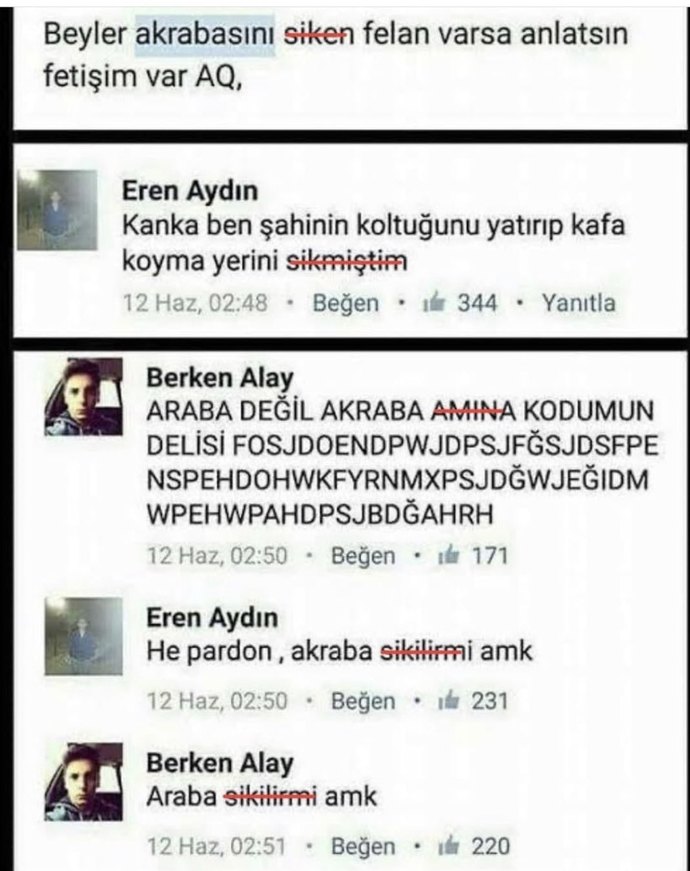 Akraba ile seks yapar mısın?