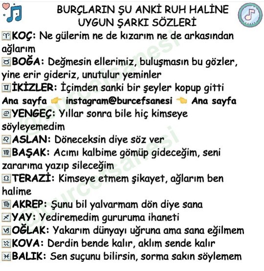 Şu anki ruh haline göre şarkı sözün nedir acaba?