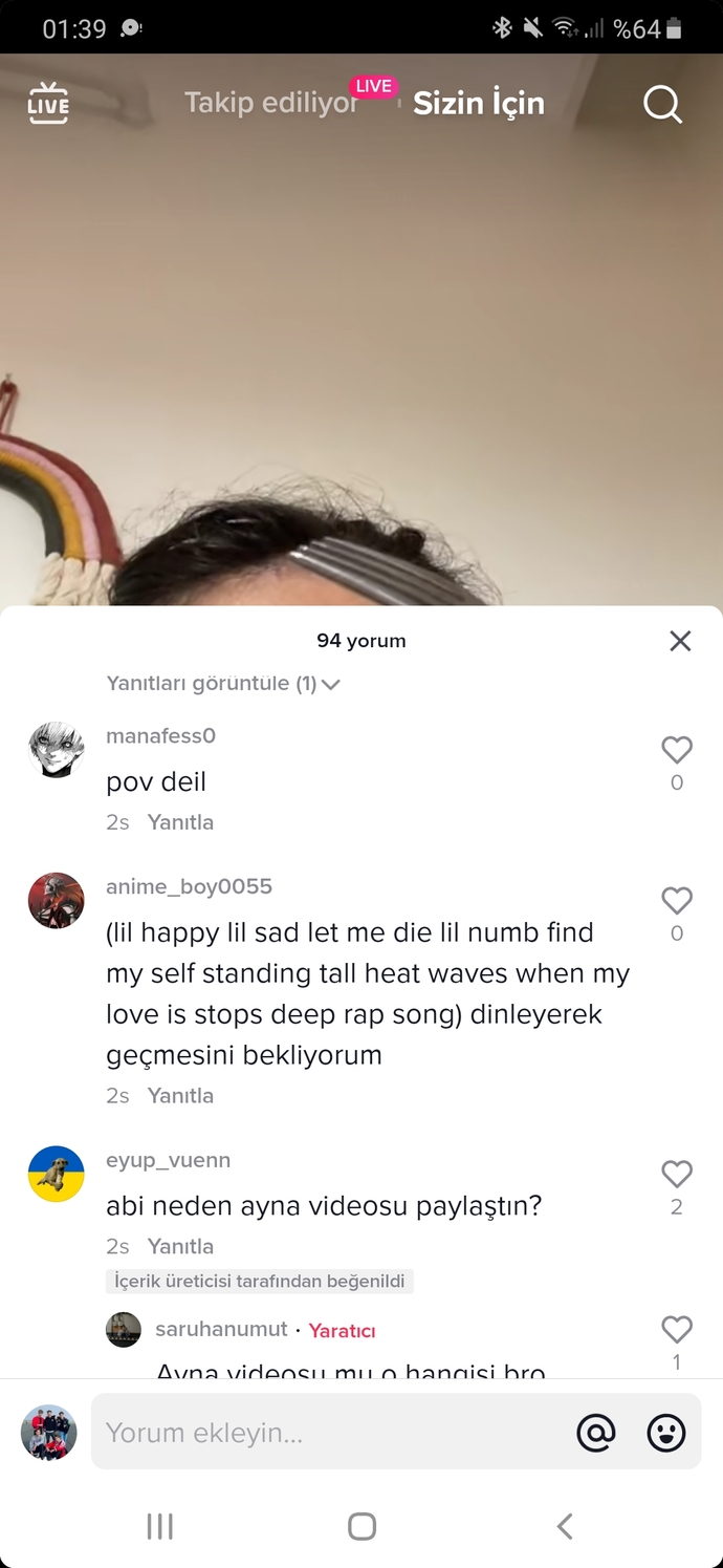 Galerinizdeki son fotoyu paylaşabilir misiniz😂?