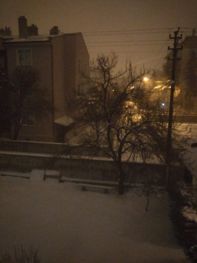 Ne sıkıcı bir gece. Hani kar yağacaktı?