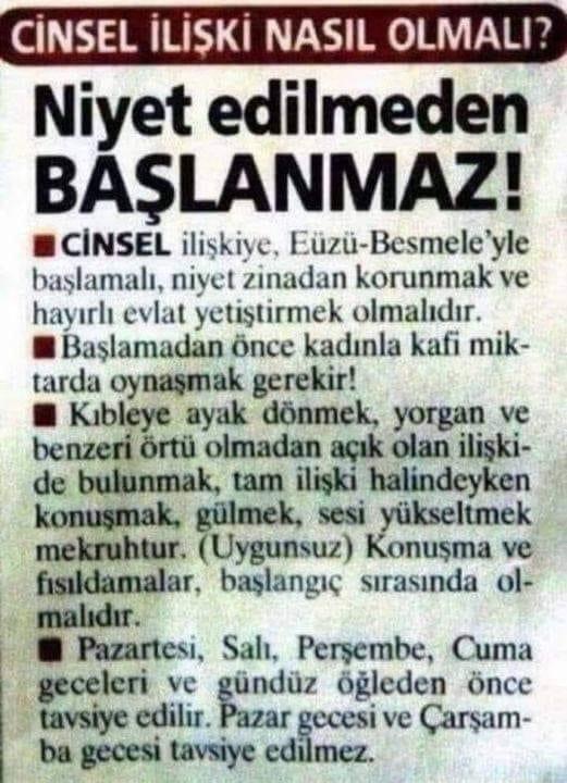 Sizce bulunduğumuz coğrafyada seks dinsel bir tabu olmaktan ne zaman kurtulur?