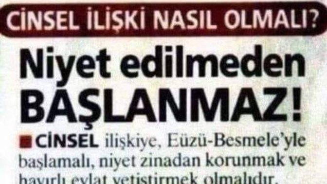 Sizce bulunduğumuz coğrafyada seks dinsel bir tabu olmaktan ne zaman kurtulur?