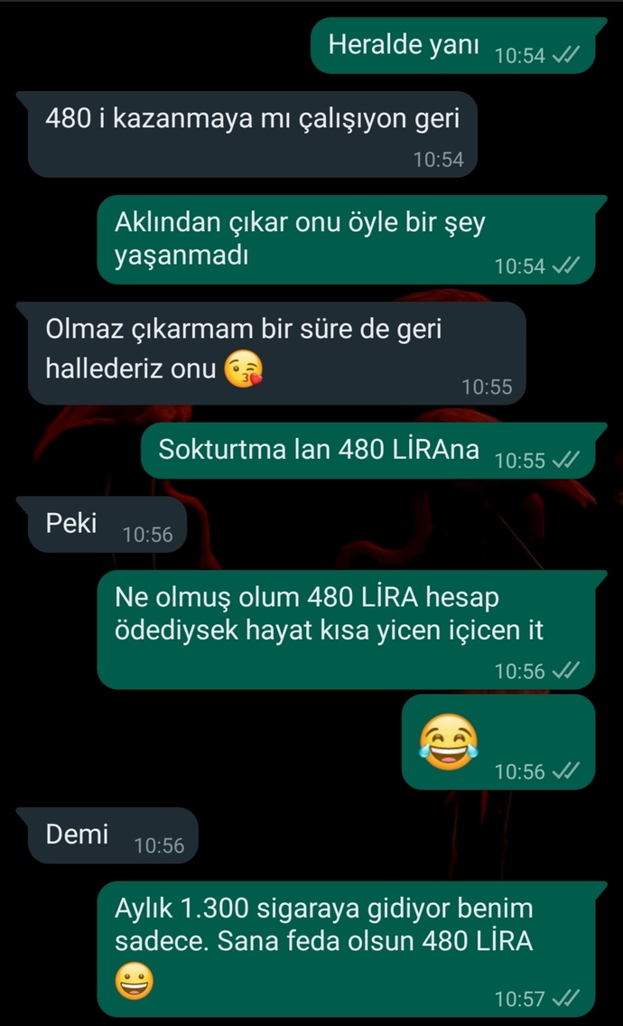 Yalnız iyi geçirmişler sonradan fark ettim. 😃