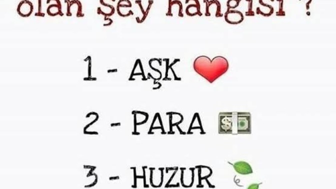 Hayatınızda ne eksik?