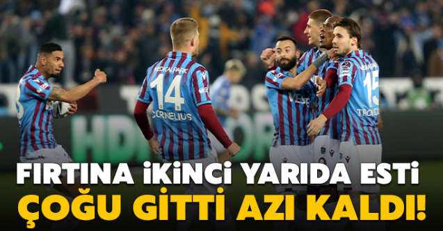 Trabzonspor 4 - 2 Göztepe: Karadeniz Fırtınası şampiyonluk için geri sayıma başladı! Trabzon şampiyon olur mu?