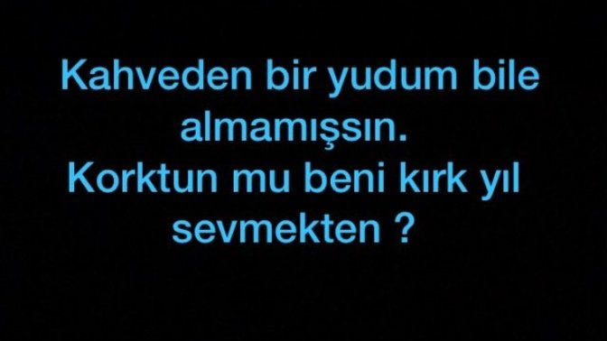 Boşanacağın eşine son bir söz söyleyecek olsan ne söylersin?