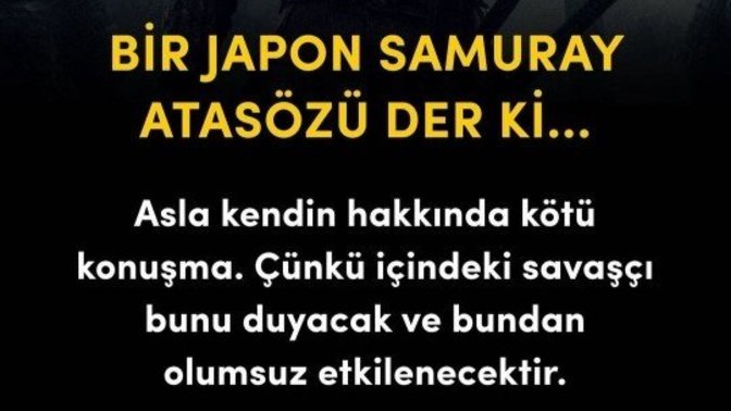 Kendiniz hakkında olumsuz konuşur musunuz?