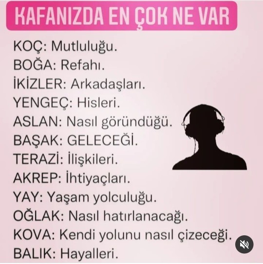 Şu sıralar kafanda bulunanlar nelerdir?
