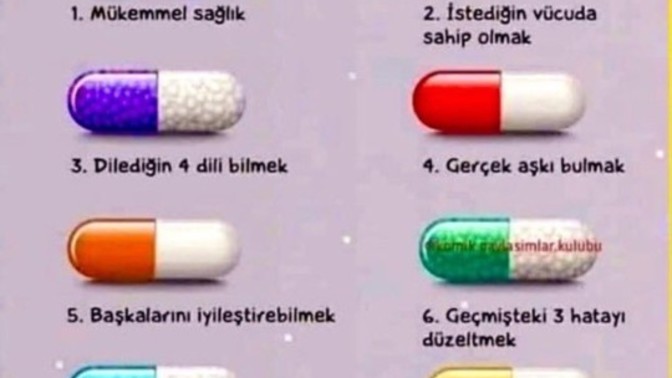 Hangi iki hapı içerdin?
