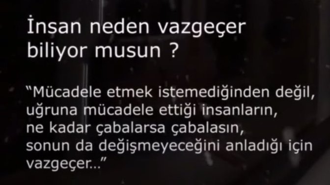 Sizi bir şeylerden vazgeçiren şey nedir?