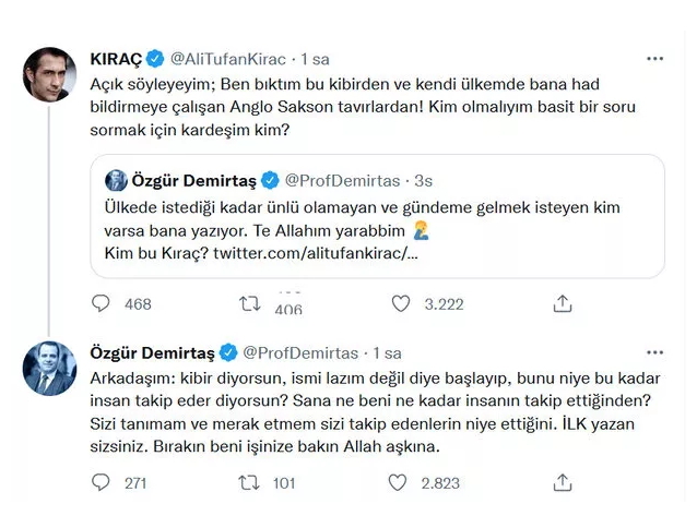 Kıraç ve Özgür Demirtaş arasında en çok kim tanınıyor kavgası çıktı! Siz hangisini daha çok tanıyorsunuz?
