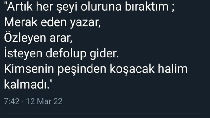 Herşeyi oluruna bıraktığınız oldu mu?