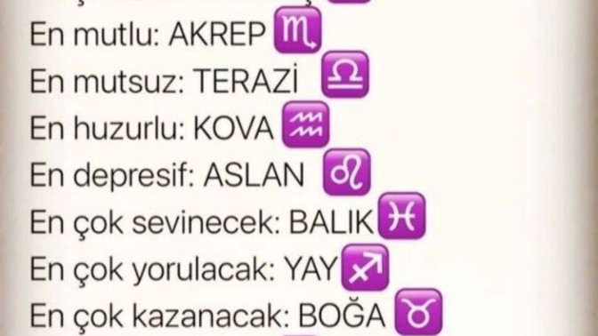 Bu haftanın enleri sence nasıl?