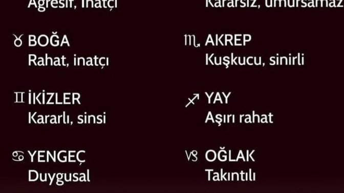 Burcuna göre kötü huyun ne?
