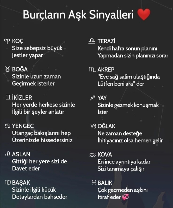 Senin burcun aşk sinyallerini nasıl veriyor?