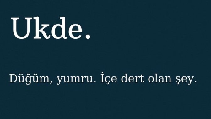 İçinizde ukde olan bir şey var mı?