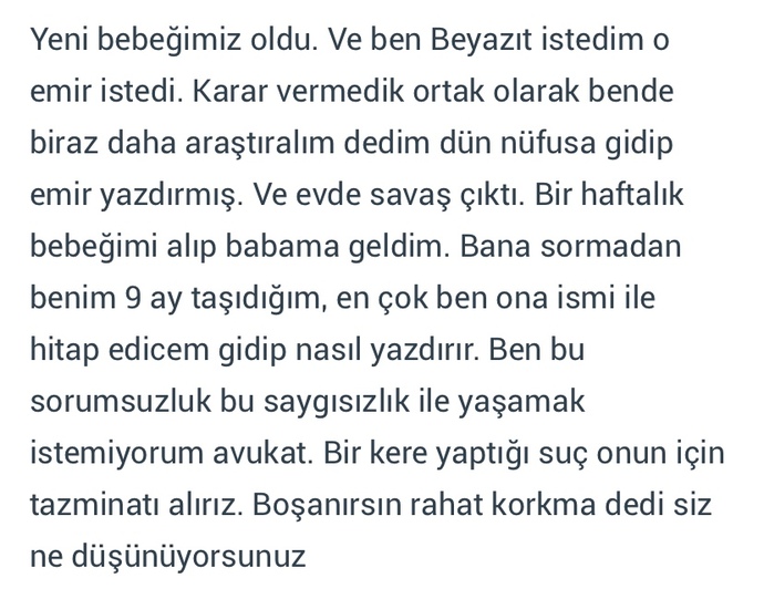 Bu sebepten boşanmayı düşünen insan hakkında ne düşünüyorsunuz?
