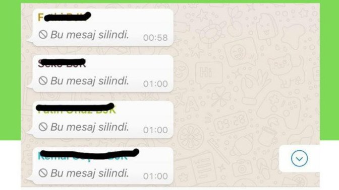 Mesaj attıktan sonra o görmeden silmek... Yaparmısınız bunu çok sık?