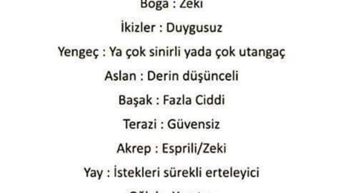 Annelere göre Burçlar nasıldır :> :> ?