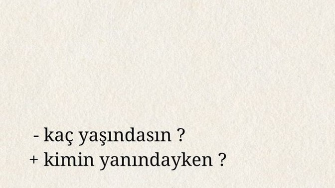 Her insanın yanında aynı yaşta mısınız?