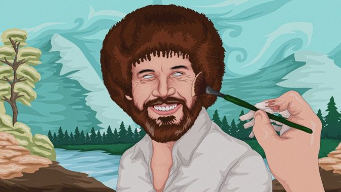 Bob Ross çizimi nasıl olmuş?