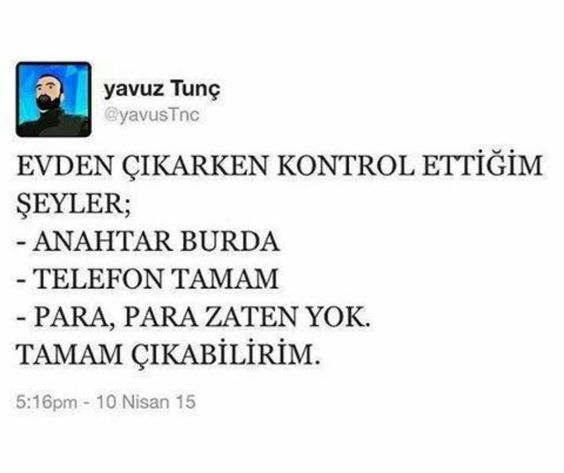 Evden çıkarken yanına muhakkak ne alırsın?