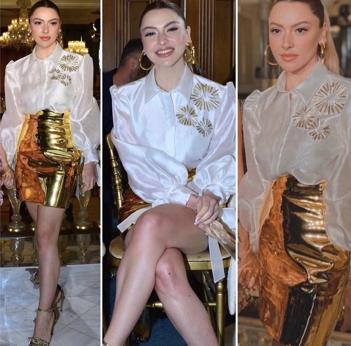 Moda defilesi izlemeye giden Hadise’nin tarzını nasıl buldunuz?