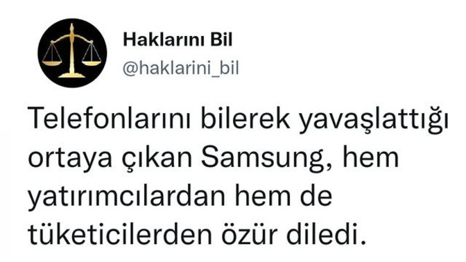 Samsung, telefonlarını bilerek yavaşlatıyormuş. Samsung kullanıcıları bu konu hakkında ne düşünüyorsunuz?
