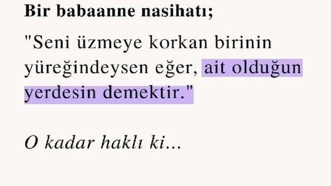 Ait olduğunuz yerde misiniz? ya da  hiç oldunuz mu?