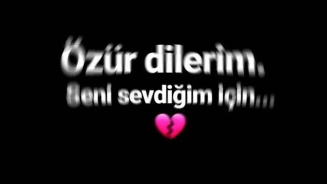Özür diler misin?